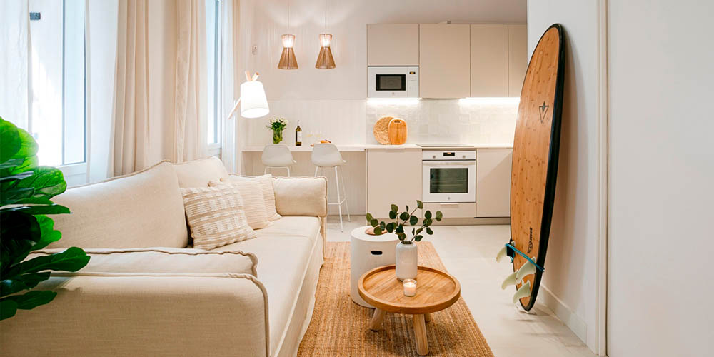 Muebles de diseño, apartamento de alquiler por meses, Lodging Management